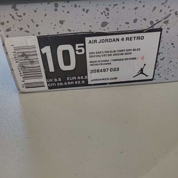 Size 10.5 - Jordan 4 Retro Green Glow 2013 OG box excellent condition - Picture 6 of 11